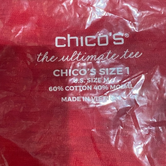 chicos red tops